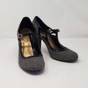 Dexflex Comfort Black and White Heel Size 10 Women